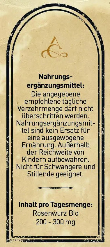 Aurora Vitalis – Tinktur aus Rosenwurz-Extrakt